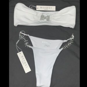 Meshki Miami swim Campaign White 2-Piece!